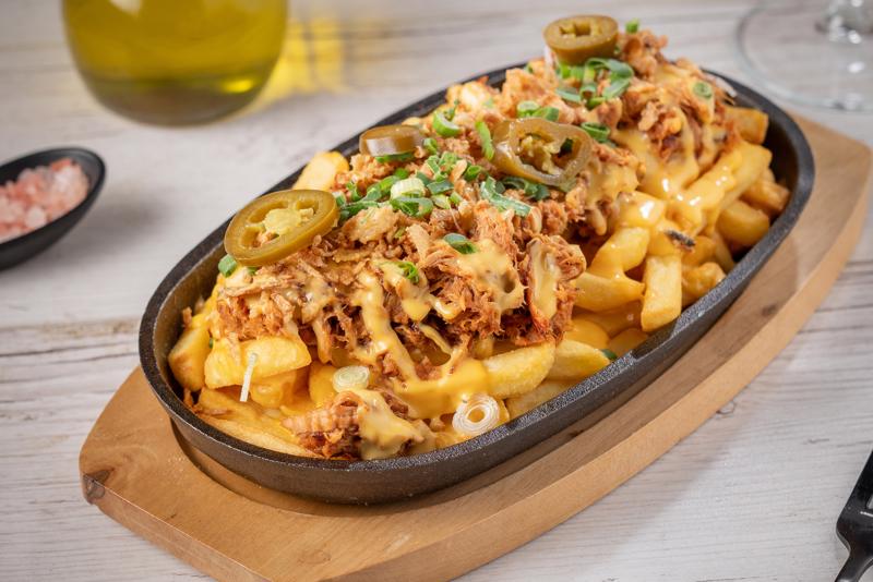 Cheese Fries with Pulled Pork