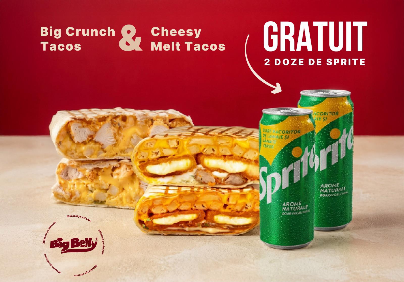 Crunch & Melt Combo + 2x Sprite Gratuit